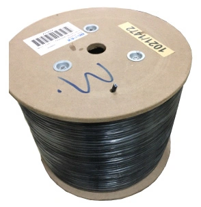 Кабель сетевой FTP 4 пары cat.5E solid 0.51мм CCA 305м черный outdoor 41997