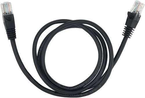 Патч-корд Buro UTP 4 пары cat.5E CCA molded 1м черный RJ-45 (m)-RJ-45 (m) 42062