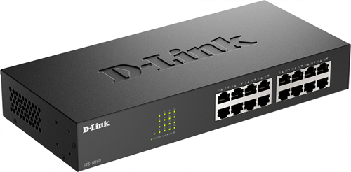 Коммутатор D-Link DES-1016D DES-1016D/I1A (L2) 16x100Мбит/с неуправляемый DES-1016D/I1A