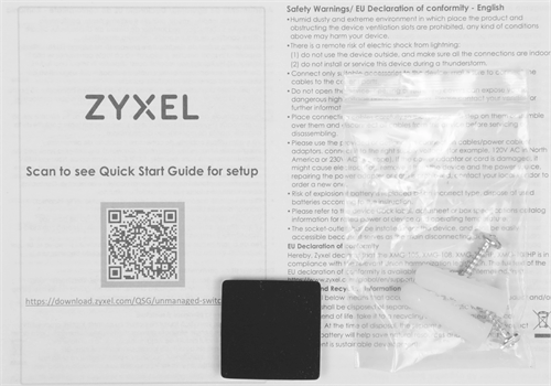 Коммутатор Zyxel XMG-108HP-EU0101F (L2) 8x2.5Гбит/с 1SFP+ 8PoE++ 100W неуправляемый XMG-108HP-EU0101F
