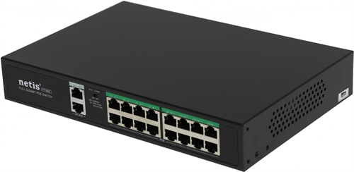 Коммутатор Netis P116GC (L2) 18x1Гбит/с 16PoE+ 240W неуправляемый P116GC
