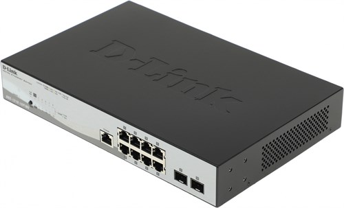 Коммутатор D-Link DGS-1210-10P/ME/A1A 8x1Гбит/с 2SFP 8PoE управляемый DGS-1210-10P/ME/A1A