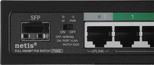 Коммутатор Netis P106GC (L2) 5x1Гбит/с 1SFP 4PoE 60W неуправляемый P106GC