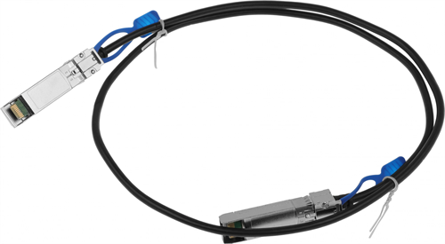 Патч-корд MikroTik XS+DA0001 25Гбит/с stranded 1м черный SFP28-SFP28 (упак.:1шт) XS+DA0001