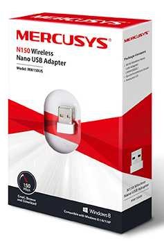 Сетевой адаптер Wi-Fi Mercusys MW150US N150 USB 2.0 MW150US