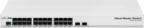 Коммутатор MikroTik CRS326-24G-2S+RM (L3) 24x1Гбит/с 2SFP+ управляемый CRS326-24G-2S+RM