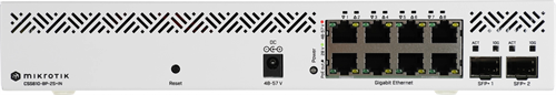 Коммутатор MikroTik CSS610-8P-2S+IN 8x1Гбит/с 2SFP+ 8PoE 8PPoE 140W управляемый CSS610-8P-2S+IN