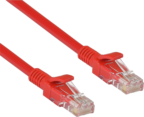 Патч-корд Exegate UTP-RJ45-RJ45-5e-0,5M-RD 1Гбит/с UTP 4 пары cat.5E CCA 0.5м красный RJ-45 (m)-RJ-4 EX258384RUS