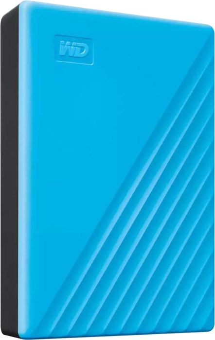 Жесткий диск WD USB3.2 Gen1 4TB WDBPKJ0040BBL-WESN My Passport 2.5" голубой WDBPKJ0040BBL-WESN