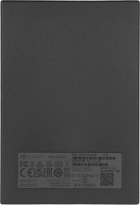 Жесткий диск Seagate USB3.0 1TB STKY1000401 One Touch 2.5" серебристый STKY1000401