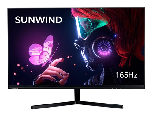 Монитор SunWind 23.8" SUN-M24BG110 черный VA LED 16:9 HDMI матовая 250cd 178гр/178гр 1920x1080 165Hz SUN-M24BG110