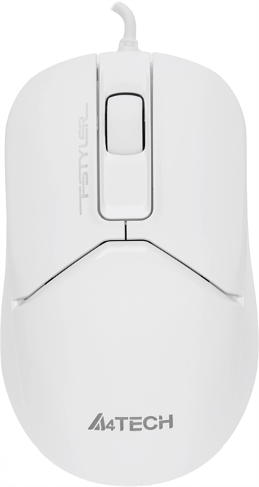 Мышь A4Tech Fstyler FM12S белый оптическая 1200dpi silent USB 3but (FM12S WHITE) FM12S  WHITE