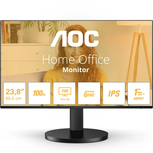 Монитор AOC 27" Basic-Line 27B3HA2 черный IPS LED 1ms 16:9 HDMI M/M матовая 250cd 178гр/178гр 1920x1 27B3HA2/01