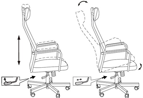 Кресло Бюрократ KB-5M черный TW-01 3C11 сетка/ткань с подголов. крестов. металл хром KB-5M/SL/BLACK