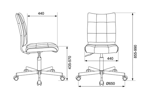 Кресло Бюрократ CH-330M черный Light-20 крестов. металл черный CH-330M/LT-20