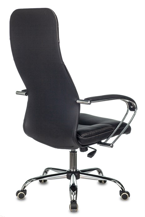 Кресло руководителя Бюрократ CH-608SL/ECO черный экокожа крестов. металл хром CH-608SL/ECO/BLACK