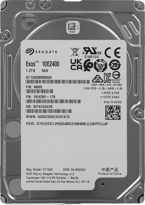 Жесткий диск Seagate SAS 3.0 1200GB ST1200MM0009 Server Enterprise Performance (10000rpm) 128Mb 2.5" ST1200MM0009