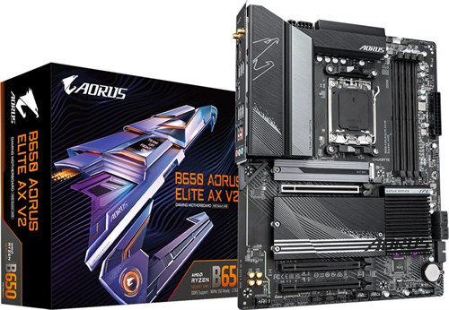 Материнская плата Gigabyte B650 AORUS ELITE AX V2 Socket AM5 AMD B650 4xDDR5 ATX AC`97 8ch(7.1) 2.5G B650 A ELITE AX V2