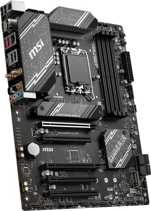 Материнская плата MSI B760 GAMING PLUS WIFI Soc-1700 Intel B760 4xDDR5 ATX AC`97 8ch(7.1) 2.5Gg+HDMI B760 GAMING PLUS WIFI