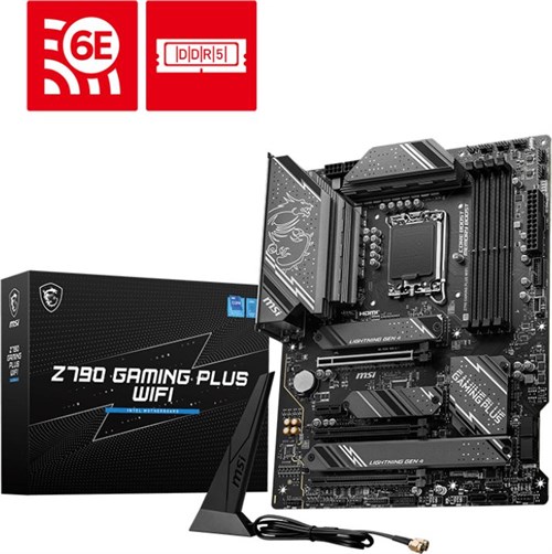 Материнская плата MSI Z790 GAMING PLUS WIFI Soc-1700 Intel Z790 4xDDR5 ATX AC`97 8ch(7.1) 2.5Gg RAID Z790 GAMING PLUS WIFI