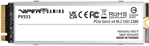 Накопитель SSD Patriot PCIe 5.0 x4 4TB PV553P4TBM28H PV553 M.2 2280 PV553P4TBM28H