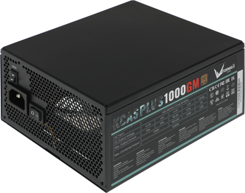 Блок питания Formula ATX 1000W AC KCAS PLUS 1000GM V2 80+ gold (20+4pin) APFC 140mm fan 10xSATA Cab  ACPG-KPK0FEC.12