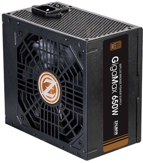 Блок питания Zalman ATX 650W ZM650-GVII 80+ bronze (20+4pin) APFC 120mm fan 5xSATA RTL ZM650-GVII