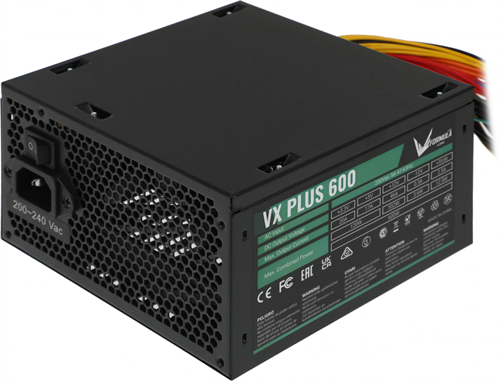 Блок питания Formula ATX 600W AC VX PLUS (20+4pin) 120mm fan 3xSATA RTL VX-600 PLUS