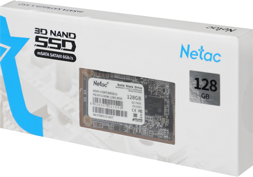 Накопитель SSD Netac SATA-III 128GB NT01N5M-128G-M3X N5M mSATA NT01N5M-128G-M3X