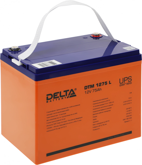 Батарея для ИБП Delta DTM 1275 L 12В 75Ач DTM 1275 L