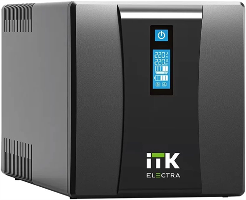 Источник бесперебойного питания ITK Electra EET-1500VA-1-002-S 900Вт 1500ВА черный EET-1500VA-1-002-S