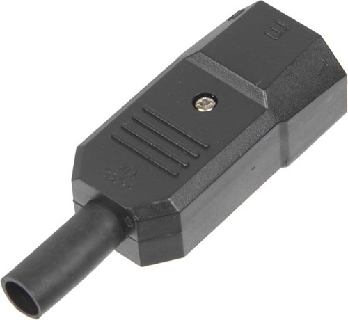 Вилка Lanmaster LAN-IEC-320-C14 IEC 60320 C14 10A 250V black LAN-IEC-320-C14