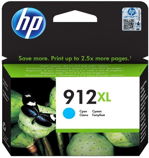 Картридж струйный HP 912XL 3YL81AE голубой (825стр.) для HP OfficeJet 801x/802x 3YL81AE