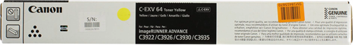 Картридж лазерный Canon C-EXV64Y 5756C002 желтый (25500стр.) для Canon iR ADV C3922i/С3926i/С3930i/C 5756C002
