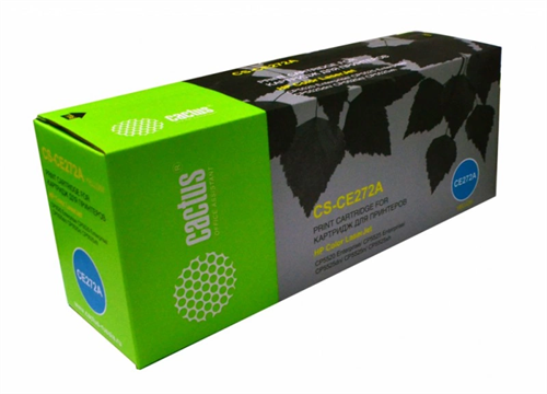 Картридж лазерный Cactus CS-CE272A CE272A желтый (15000стр.) для HP LJ Ent CP5525 CS-CE272A