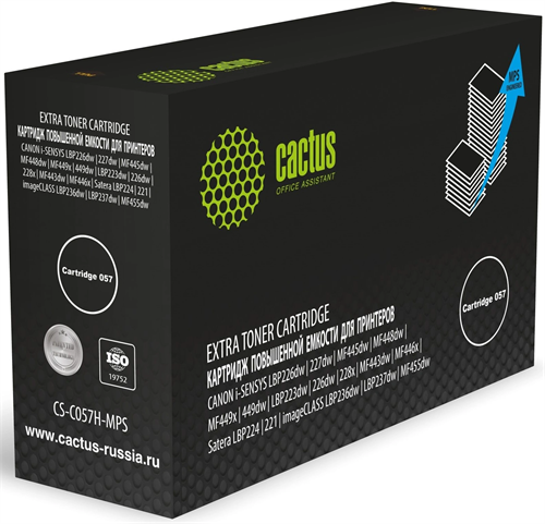 Картридж лазерный Cactus CS-C057H-MPS Cartridge 057 черный (15000стр.) для Canon i-SENSYS LBP226dw/2 CS-C057H-MPS