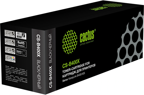 Картридж лазерный Cactus CS-B400X 106R03585 черный (24600стр.) для Xerox VersaLink B400/405 CS-B400X