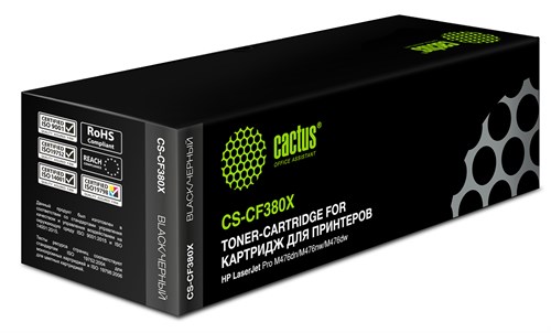 Картридж лазерный Cactus CS-CF380X CF380X черный (4400стр.) для HP LJ Pro M476dn/M476nw/M476dw CS-CF380X