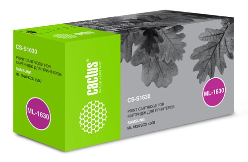 Картридж лазерный Cactus CS-S1630 ML-D1630A черный (2000стр.) для Samsung ML1630/1630W/SCX4500 CS-S1630
