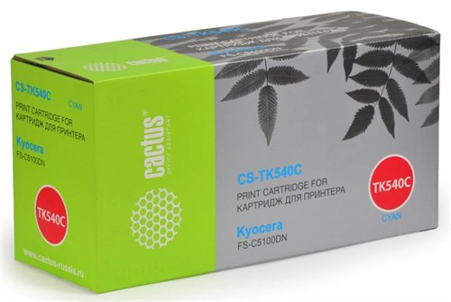 Картридж лазерный Cactus CS-TK540C голубой (4000стр.) для Kyocera FS-C5100DN CS-TK540C