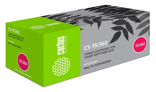 Картридж лазерный Cactus CS-TK360 TK-360 черный (20000стр.) для Kyocera Mita FS 4020/4020DN CS-TK360