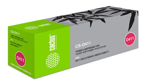 Картридж лазерный Cactus CS-O411 44574705 черный (3000стр.) для Oki B411/B431/MB461/MB471/MB491 CS-O411