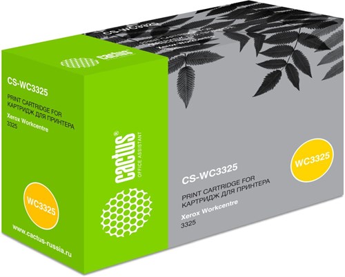 Картридж лазерный Cactus CS-WC3325 106R02312 черный (11000стр.) для Xerox WorkCentre 3325 CS-WC3325
