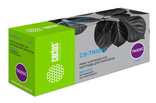 Картридж лазерный Cactus CS-TN325C TN-325C голубой (3500стр.) для Brother DCP-9055/9270/HL-4140/4150 CS-TN325C