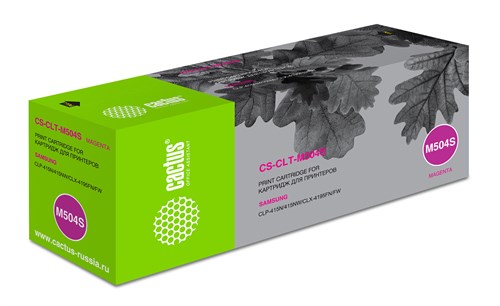 Картридж лазерный Cactus CS-CLT-M504S CLT-M504S пурпурный (1800стр.) для Samsung CLP-415N/CLX-4195FW CS-CLT-M504S