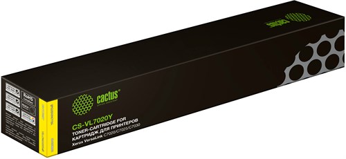 Картридж лазерный Cactus CS-VL7020Y 106R03746 желтый (16500стр.) для Xerox VersaLink C7020/C7025/C70 CS-VL7020Y