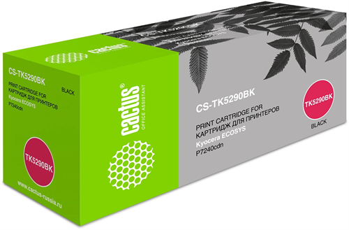 Картридж лазерный Cactus CS-TK5290BK TK-5290BK черный (17000стр.) для Kyocera Ecosys P7240cdn CS-TK5290BK