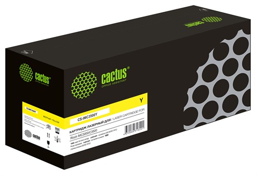 Картридж лазерный Cactus CS-IMC3500Y 842256 желтый (19000стр.) для Ricoh IMC3000/C3500 CS-IMC3500Y