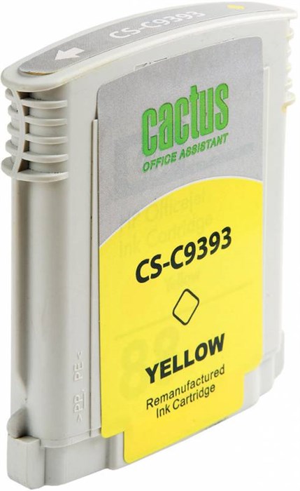 Картридж струйный Cactus CS-C9393 №88 желтый (29мл) для HP DJ Pro K550 с чипом CS-C9393