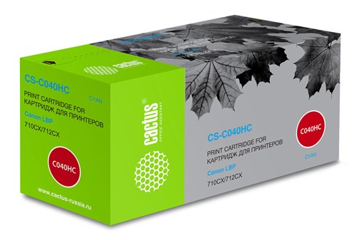 Картридж лазерный Cactus CS-C040HC 040 H C голубой (10000стр.) для Canon LBP 710CX/712CX I-Sensys CS-C040HC